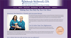 Desktop Screenshot of dmcdowellcpa.com
